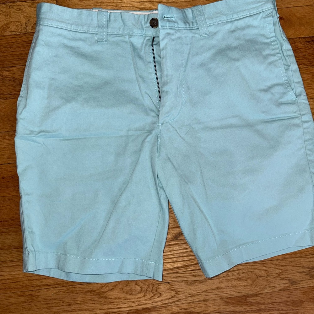 J. Crew Men's Sky Blue Flat Front Shorts